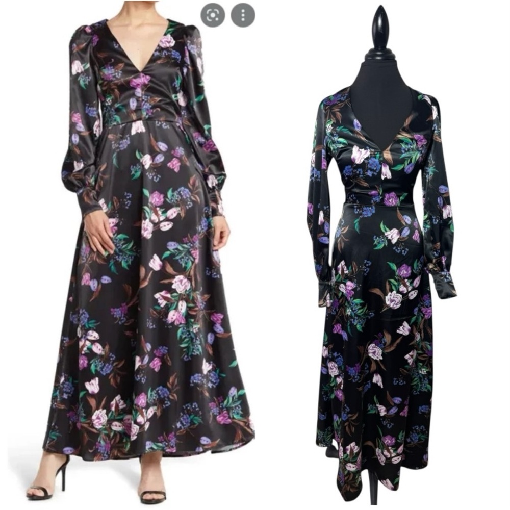 AFRM Vesta Noir Maxi Dress